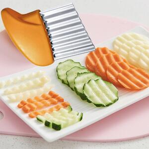 Cutit feliator Pufo Slice pentru branza, cartofi si legume, inox, portocaliu