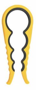 Desfacator universal Pufo pentru deschidere capace sau borcane, 22 cm, galben/gri