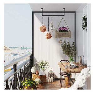 Suport pentru umerase, Songmics, Negru, HSR67BK, 92 x 30 x 7.5 cm