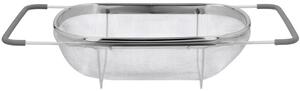 Strecuratoare extensibila din inox pentru chiuveta, 36 x 24 cm, argintiu/gri
