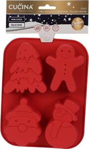 Vas de copt din silicon La Cucina Ch ristmas, 21,5x 3 x 16 cm