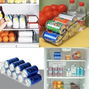 Organizator frigider sau dulap Pufo pentru depozitare doze de suc, bere, sticle de apa, 34 cm