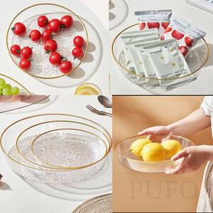 Tava decorativa eleganta Pufo Elegance pentru servire aperitive, prajituri, fructe, 21 cm