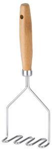 Zdrobitor Pufo pentru cartofi si legume din inox cu maner din lemn, 27 cm