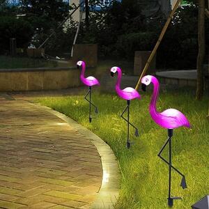 Set 3 x Lampa solara pentru gradina, 52 cm, Flamingo