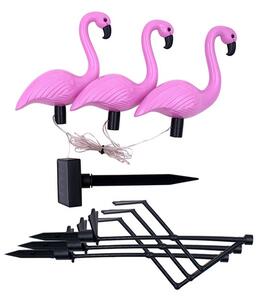 Set 3 x Lampa solara pentru gradina, 52 cm, Flamingo