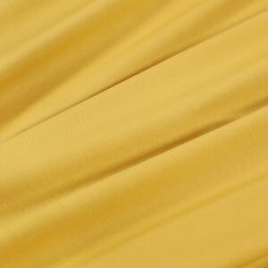Goldea față de masă 100% bumbac galben-miere - ovală 120 x 160 cm