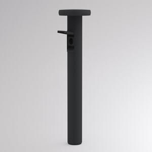 Molto Luce Bornă luminoasă LED CIRC, DALI, priză, antracit, 82 cm, IP65, reglabil, Negru, Aluminiu, Modern