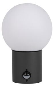 Kanlux 46081 - Lampă de perete pentru exterior cu senzor STONO, 1xE27/15W/230V, IP65, antracit
