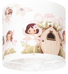 BRILAGI - Abajur universal BOBO E27 diam. 15 cm alb/roz/zâne