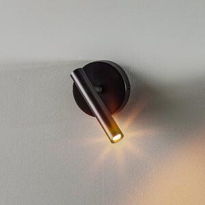 SIGMA Aplică de perete Sopel înălțime 15 cm, negru, reglabil, Negru, Camera de zi / sufragerie, Metal, Modern