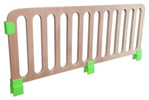 Paravan protectie tip grilaj din lemn pentru paturi copii - Verde