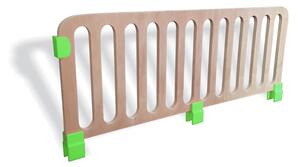 Paravan protectie tip grilaj din lemn pentru paturi copii - Verde