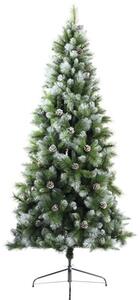 Brad de Crăciun artificial Lafiora Montana H 180 cm verde/alb