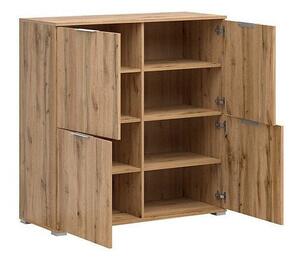 Bufet Tivetra 103, Stejar Wotan, PAL laminat, 106x104x41cm, 47 kg
