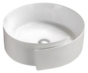 Lavoar pe Blat Oziris R44cm, Alb, Ceramica