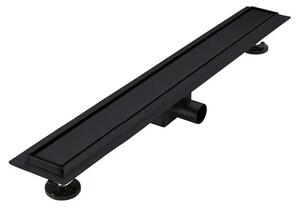 Rigola De Dus ZenFlow MB2 750mm, Faiantabila, Otel Inoxidabil, Negru Mat