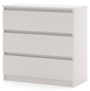Comodă SIMPLE 80 cm 3 sertare cașmir