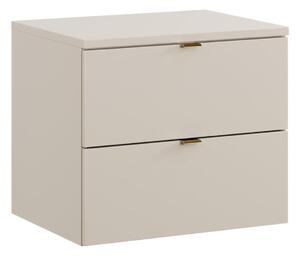Mască suspendată cu blat pentru chiuveta de la baie Dalia, cașmir/auriu (60 cm)