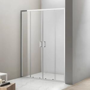 Usa De Dus Art 120-140cm, Latime Ajustabila, Sticla Securizata 6mm, Profil Aluminiu Cromat
