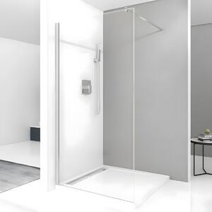 Paravan Dus Walk-In Una 70x195cm, Sticla Securizata 8mm, Profil Aluminiu Cromat