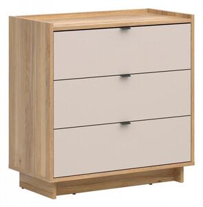Comodă Lorlivo 107, Cașmir, Stejar, PAL laminat, 85x84x42cm, 38 kg