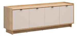 Comodă TV Lorlivo 109, Cașmir, Stejar, PAL laminat, 60x173x42cm, 54 kg