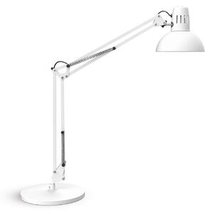 Maul Lampa de birou MAULstudy, albă, oțel, înălțime 49 cm, Alb, Studiu / Birou, Metal