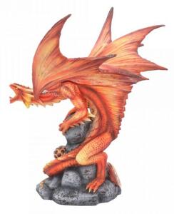 Statueta Age of Dragons - Dragon de foc adult - Anne Stokes - 24cm
