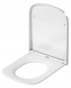 Cersanit Larga Square, scaun Slim duroplast antibacterian, alb, K98-0231