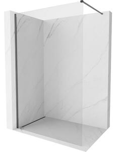 Mexen, Perete de duș Mexen Kioto-X 80 x 200 cm, transparent 10 mm, gri bronz periat - 800-080-101-66-00-X