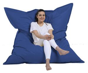Fotoliu perna Giant Cushion, poliester, albastru, 180x140x30 cm