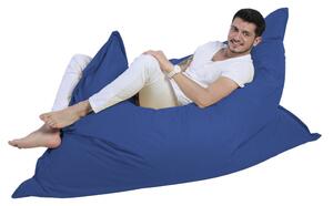 Fotoliu perna Giant Cushion, poliester, albastru, 180x140x30 cm