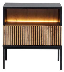 Noptieră Dernas S54 (cașmir) (cu iluminare LED galbenă). 1158355