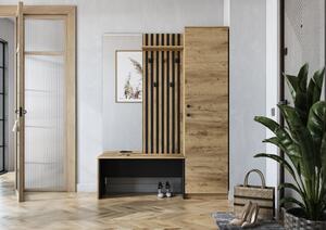 Set vestibul Zammer (stejar + negru). 1156449