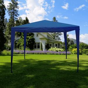 KONDELA Pavilion grădină/foişor, albastru, 3x3 m, GOTAN