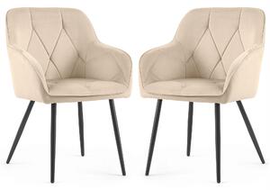 Set 2 scaune de sufragerie Damanto (bej). Promo -18%. 1152177