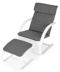 Fotoliu finlandez de relaxare cu suport pentru picioare pentru living