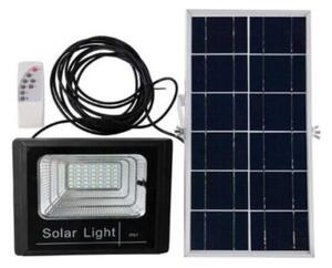 Proiector LED exterior, 30W, cu panou solar, telecomanda cu functii multiple