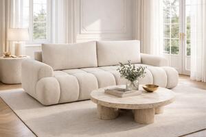 Canapea extensibilă Lutario - chenille bej deschis Vibe 06