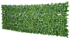 Outsunny gard artificial frunze artar, 2300x100cm, verde | AOSOM RO