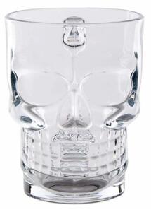 Halba din sticla pentru bere, forma de craniu, 500 ml, Pufo