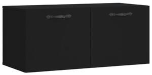 Dulap de perete, negru, 80x36,5x35 cm, lemn compozit