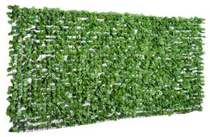 Outsunny Rulou Gard Viu Artificial PE pentru Balcon și Grădină cu Frunze de Artar Verde 300x150cm | Aosom Romania