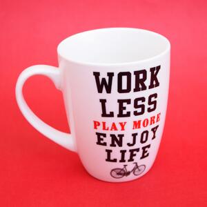 Cana pentru cafea cu mesaj motivational, Pufo Life, 350 ml