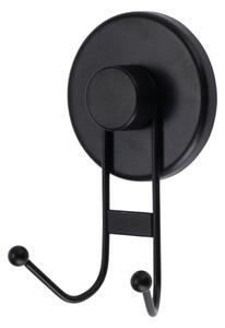 Agățătoare pentru prosop, Bathroom Solutions, prindere cu ventuză, negru mat, max 3.5 kg, 7x5.5x12 cm