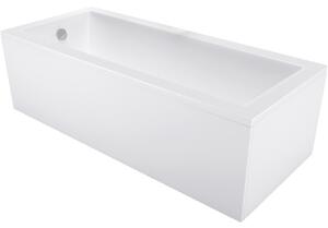 Mexen Cubik cadă dreptunghiulară 120 x 70 cm cu mască, albă - 55031207000X
