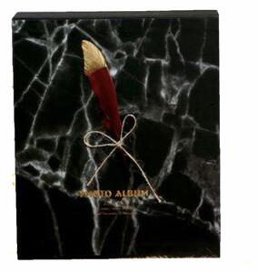 Album foto in cutie Pufo Majestic, 23 x 20 cm, 80 poze, negru