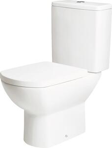 Vas WC pe pardoseală Gala Smart, din porțelan & caolin, evacuare orizontală, alb