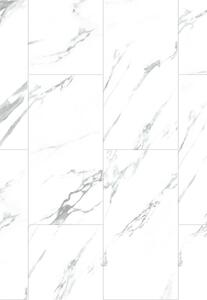 Mexen Glacier White panouri vinilice 610 x 305 mm LVT Dryback 2,5 mm, suport, 4 V-Fugă, Jazz White - F1451-0610-305-255-4V1-01
